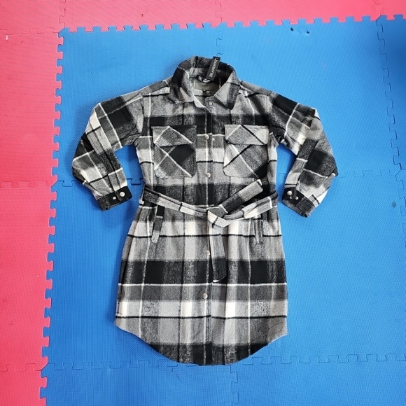 Nwt BlankNYC Plaid Long Shacket Shirt Jacket Size S - Picture 3 of 8